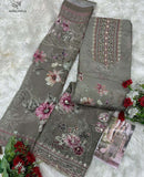 Amrutvela AT 209 Viscose Digital Print Handwork Designer Suit