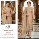 Amrutvela AT 210 Viscose Digital Print with Designer Work Suit