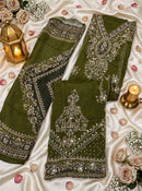 Amrutvela AT 259 EF Viscose Digital Print Designer Work Suit
