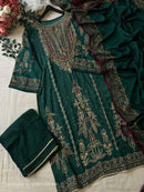 Amrutvela AT 285 Viscose Muslin Digital Print With Designer Work Suit