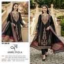 Amrutvela AT 285 Viscose Muslin Digital Print With Designer Work Suit