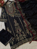Amrutvela AT 285 Viscose Muslin Digital Print With Designer Work Suit