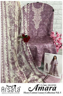 Arsala Fashion Amara Vol 5 Heavy Cotton Luxury Designer Suit Collection