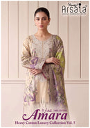 Arsala Fashion Amara Vol 5 Heavy Cotton Luxury Designer Suit Collection