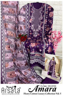 Arsala Fashion Amara Vol 5 Heavy Cotton Luxury Designer Suit Collection