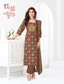 Balaji Cotton Sahiba Vol 1 Cotton Print With Fancy Work Ladies Stitched Suit