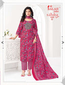 Balaji Cotton Sahiba Vol 1 Printed Cotton Fancy Work Readymade Ladies Suit