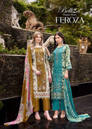 Belliza Feroza Pure Jam Cotton Digital Print Designer Suits
