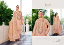 Cosmos Fashion Jazmin Vol 1 Lawn Cotton Print With Fancy Work Suit