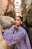 Deepsy Suits Jade Premium Vol 4 Cotton Heavy Patch Embroidery Work Suit