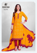 Deeptex Prints Vol 37 Chunaris Premium Cotton Bandhani Dress Material Collection