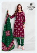Deeptex Prints Vol 37 Chunaris Premium Cotton Bandhani Dress Material Collection