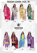 Deeptex Prints Roohi Zara Vol 10 Lawn Cotton Digital Print Salwar Suit Collection