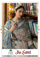Farida Fab Jade Bin Saeed Cotton Digital Print Salwar Suit