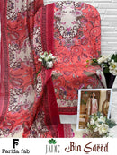 Farida Fab Jade Bin Saeed Cotton Digital Print Salwar Suit