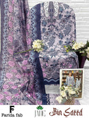 Farida Fab Jade Bin Saeed Cotton Digital Print Salwar Suit