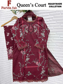 Farida Fab Queens Court Premium Cotton Ready Made Suit Collection