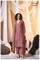 Ganga Brunella 5364 Wool Pashmina Printed Designer Suit