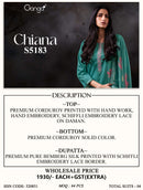Ganga Chiana 5183 Cotton Designer Work Traditional Wear Suit