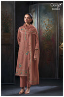 Ganga Keyara 5232 Cotton Printed With Embroidery Designer Work Suit