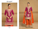 Gulkayra Designer Reva Chinon Heavy Embroidered Festive Wear Suit