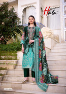 Hala Aayat Vol 6 Cotton Digital Style Print With Fancy Work Suits