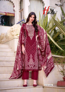 Hala Aayat Vol 6 Cotton Digital Style Print With Fancy Work Suits