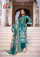 Hala Aayat Vol 6 Cotton Digital Style Print With Fancy Work Suits