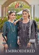 Hala Embroidered Lawn Cotton Embroidery Work Suit Designer Lawn Collection