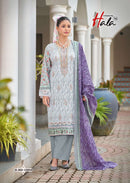 Hala Embroidered Lawn Cotton Embroidery Work Suit Designer Lawn Collection