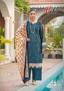 Hala Embroidered Lawn Cotton Embroidery Work Suit Designer Lawn Collection