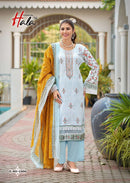 Hala Embroidered Lawn Cotton Embroidery Work Suit Designer Lawn Collection