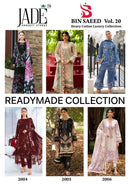 Jade Bin Saeed Heavy Cotton Luxury Collection Vol 20 Ready Made Suit