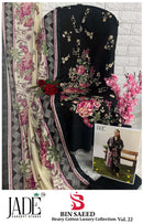 Jade Bin Saeed Vol 22  Heavy Cotton Luxury Collection Cotton Digital Print Designer Salwar Suit