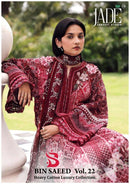 Jade Bin Saeed Vol 22  Heavy Cotton Luxury Collection Cotton Digital Print Designer Salwar Suit
