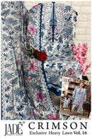 Jade Crimson Vol 16 Exclusive Heavy Lawn Collection Premium Pakistani Suit