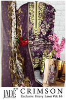 Jade Crimson Vol 16 Exclusive Heavy Lawn Collection Premium Pakistani Suit