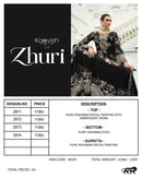Kaavish Zhuri Premium Viscose Pashmina Embroidery Suit