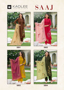 Kadlee Fashion Saaj Rayon Suit Set With Hand & Thread Work Kurti
