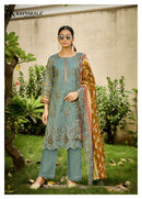 Kavya Kala Couture Aafreen Lawn Cotton Print With Designer Work Suit