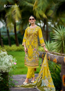 Kavya Kala Couture Anarkali Vol 28 Lawn Cotton Digital Print Fancy Embroidery Work Suit