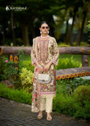 Kavya Kala Couture Anarkali Vol 28 Lawn Cotton Digital Print Fancy Embroidery Work Suit