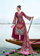 Kavya Kala Couture Fitoor Pashmina Jacquard Suit With Embroidery Worked Pakistani Suits