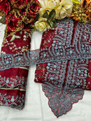 Kavya Kala Couture Mahnoor Digital Print with Fancy Embroidery Work