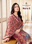 Kavya Kala Couture Maria B Cotton Digital Print With Fancy Work Designer Suit