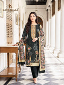 Kavya Kala Couture Maria B Cotton Digital Print With Fancy Work Designer Suit
