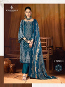 Kavya Kala Couture Fitoor Vol 5 Pashmina Digital Prints With Fancy Work Suit