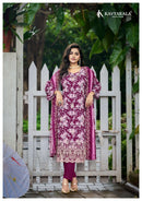 Kavya Kala Nirmohi Vol 5 Lawn Cotton Digital Print With Work Suit