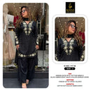 Khas Fashion 117 Premium Satin Heavy Embroidery Designer Suit