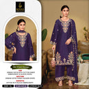 Khas Fashion D 423 Premium Embroidered Satin Pakistani Suit